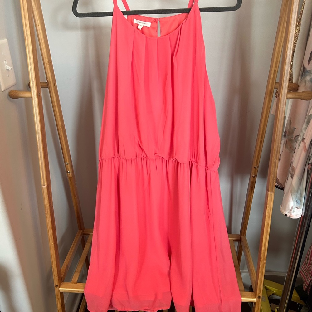 Maurices coral pleated mini dress size 2X - Picture 1 of 12